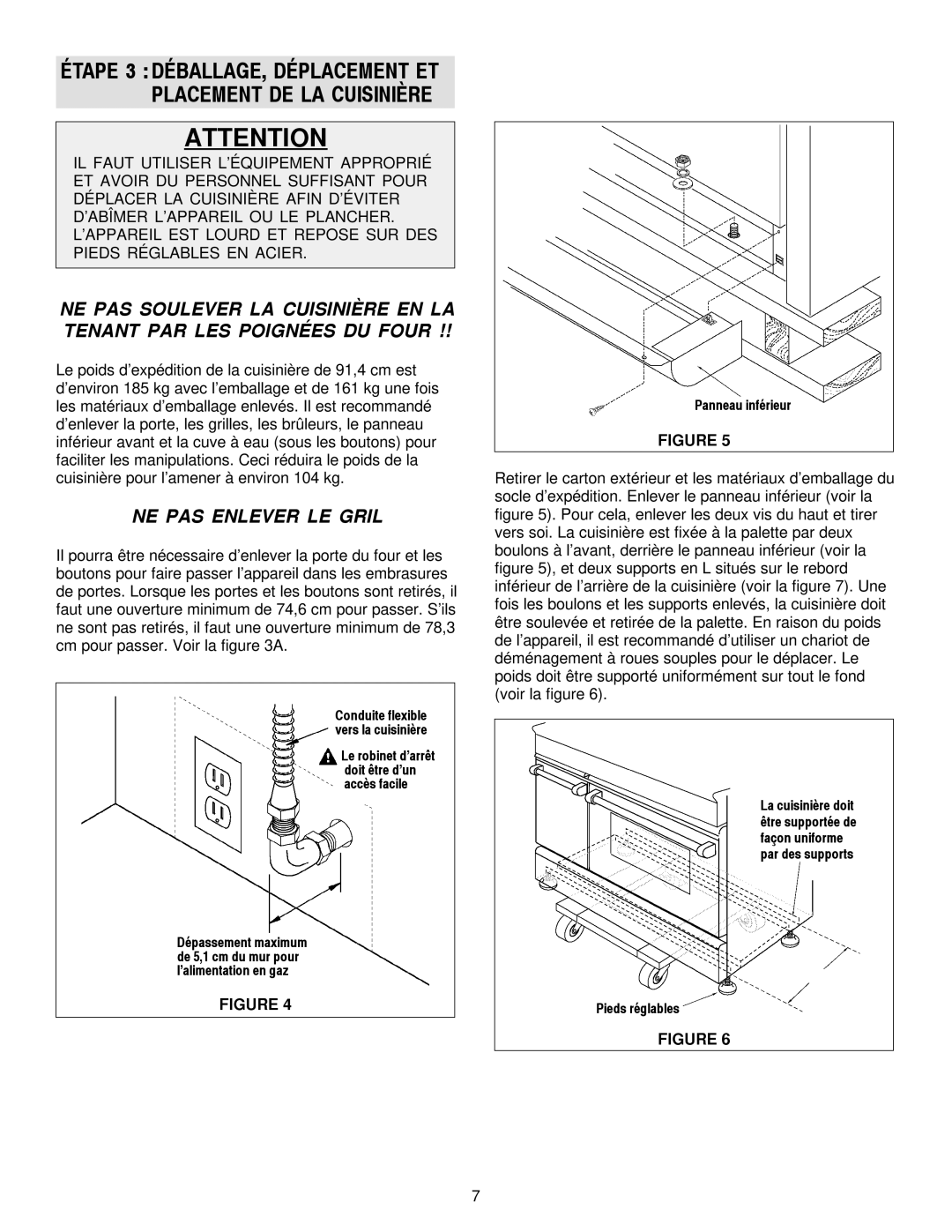 Jenn-Air 30, 36 manual NE PAS Enlever LE Gril 