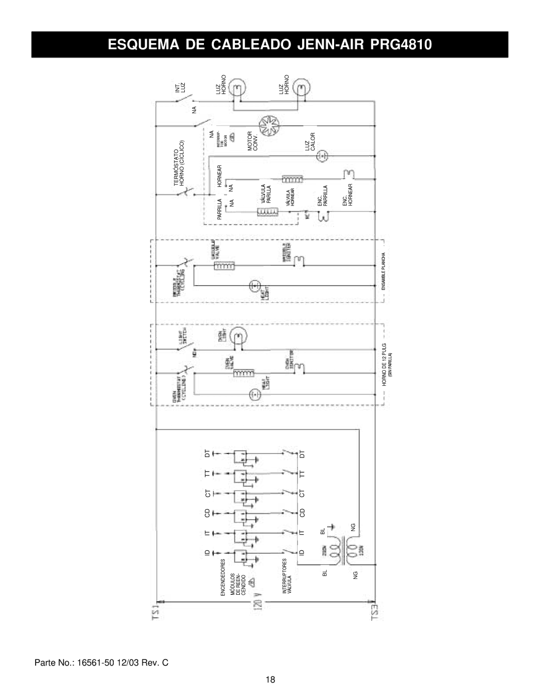 Jenn-Air 36, 30 manual JENN-AIR PRG4810, Id It Cd Ct Tt Dt 