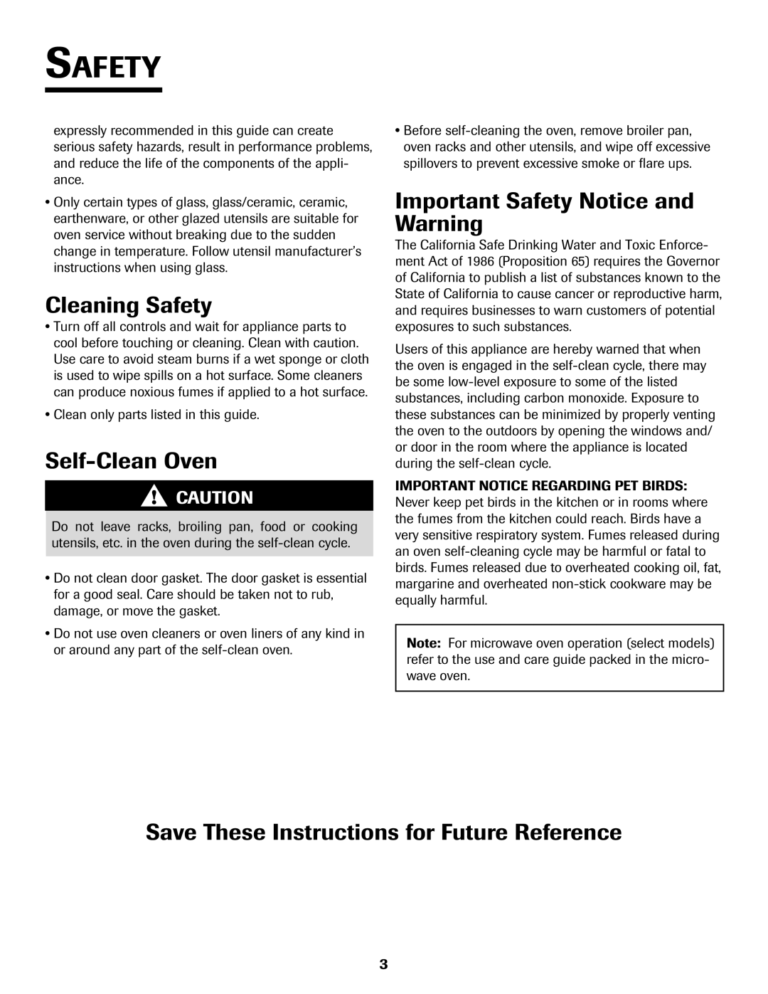 Jenn-Air 8112P212-60 warranty Cleaning Safety, Self-Clean Oven, Important Safety Notice and Warning 