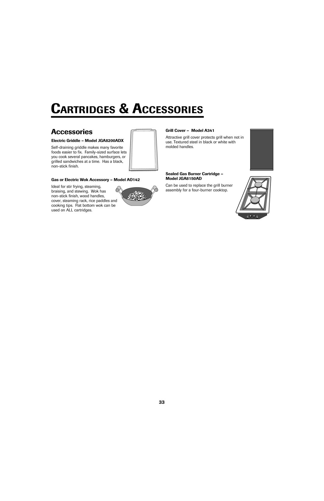 Jenn-Air 8113P753-60 important safety instructions Cartridges & Accessories 