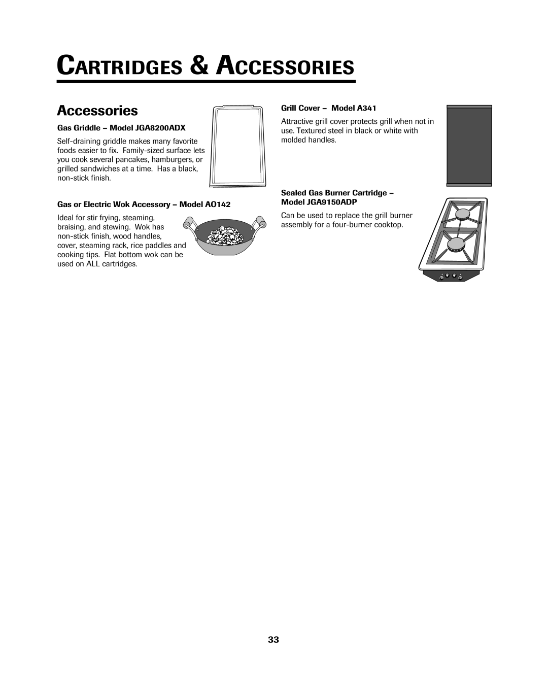 Jenn-Air 8113P754-60 important safety instructions Cartridges & Accessories 