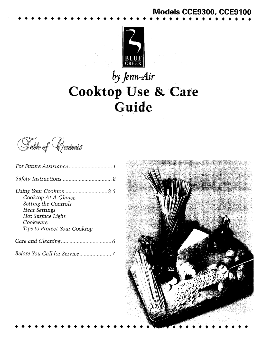 Jenn-Air CCE9100, CCE9300 manual Cooktop Use & Care Guide 