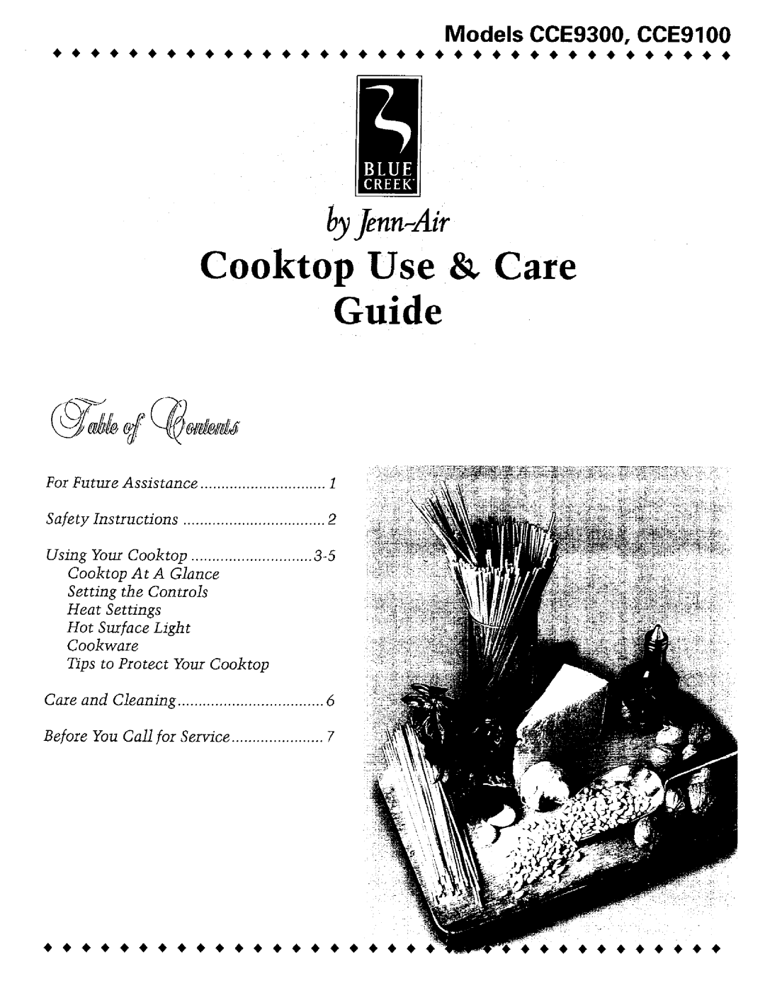 Jenn-Air manual byfenn Air, Cooktop Use & Care Guide, Models CCE9300, CCE9100 