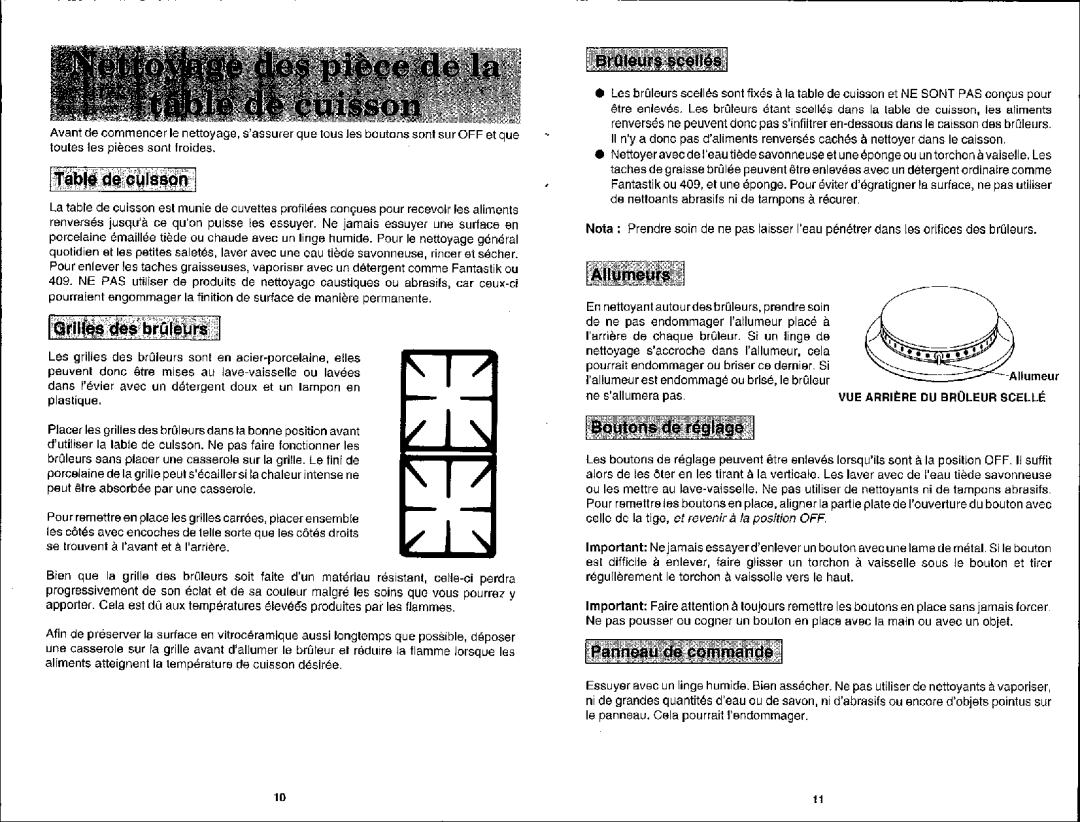 Jenn-Air CCG2421, CCG2521 manual 