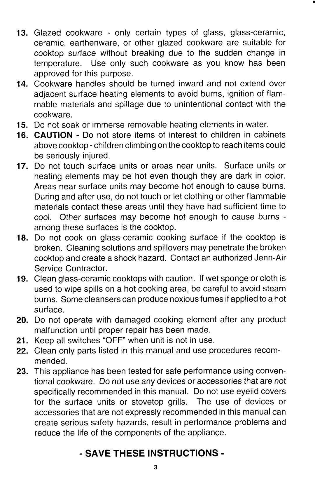 Jenn-Air CVEX4270, CVEX4100, CVEX4370 manual 