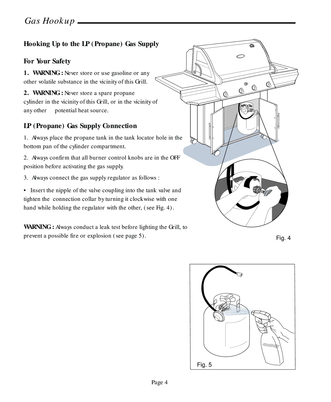 Jenn-Air JA580, JA460 user manual Gas Hookup 