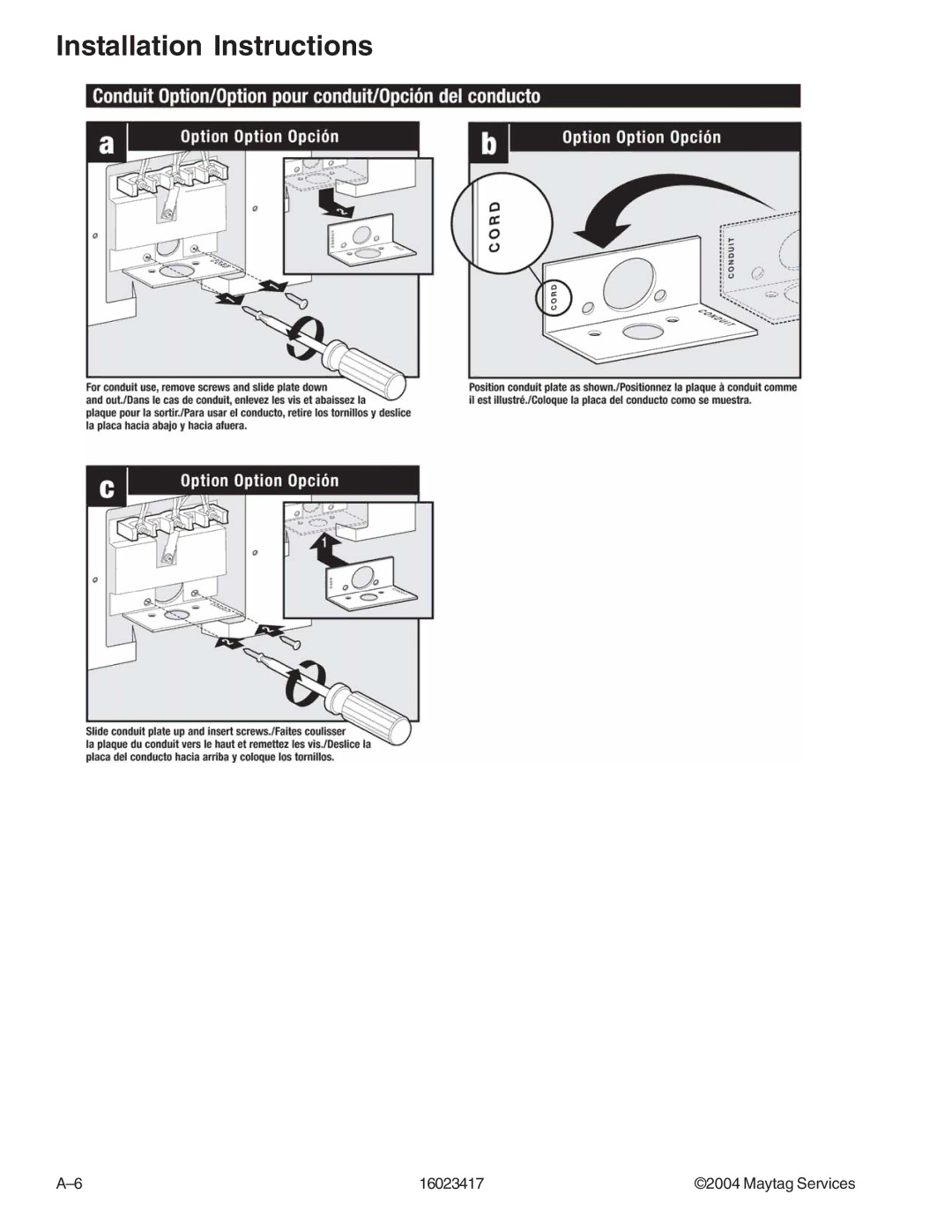 Jenn-Air JDR8895ACS/W, JDR8895AAB/S/W manual Installation Instructions 