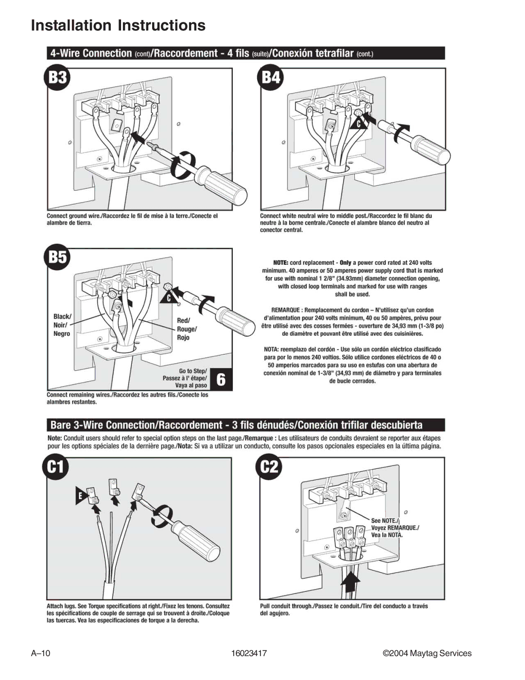 Jenn-Air JDR8895ACS/W, JDR8895AAB/S/W manual Installation Instructions 