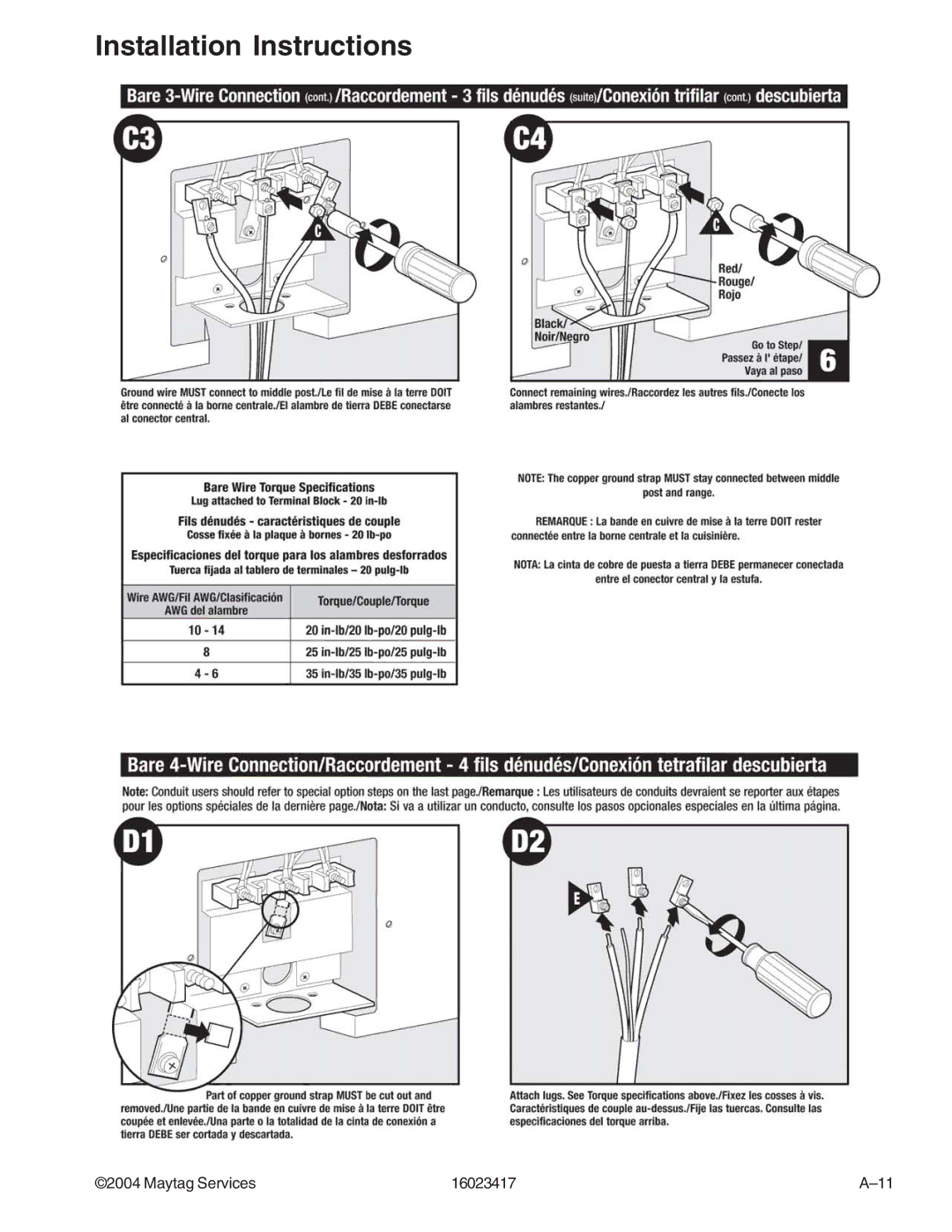 Jenn-Air JDR8895AAB/S/W, JDR8895ACS/W manual Installation Instructions 