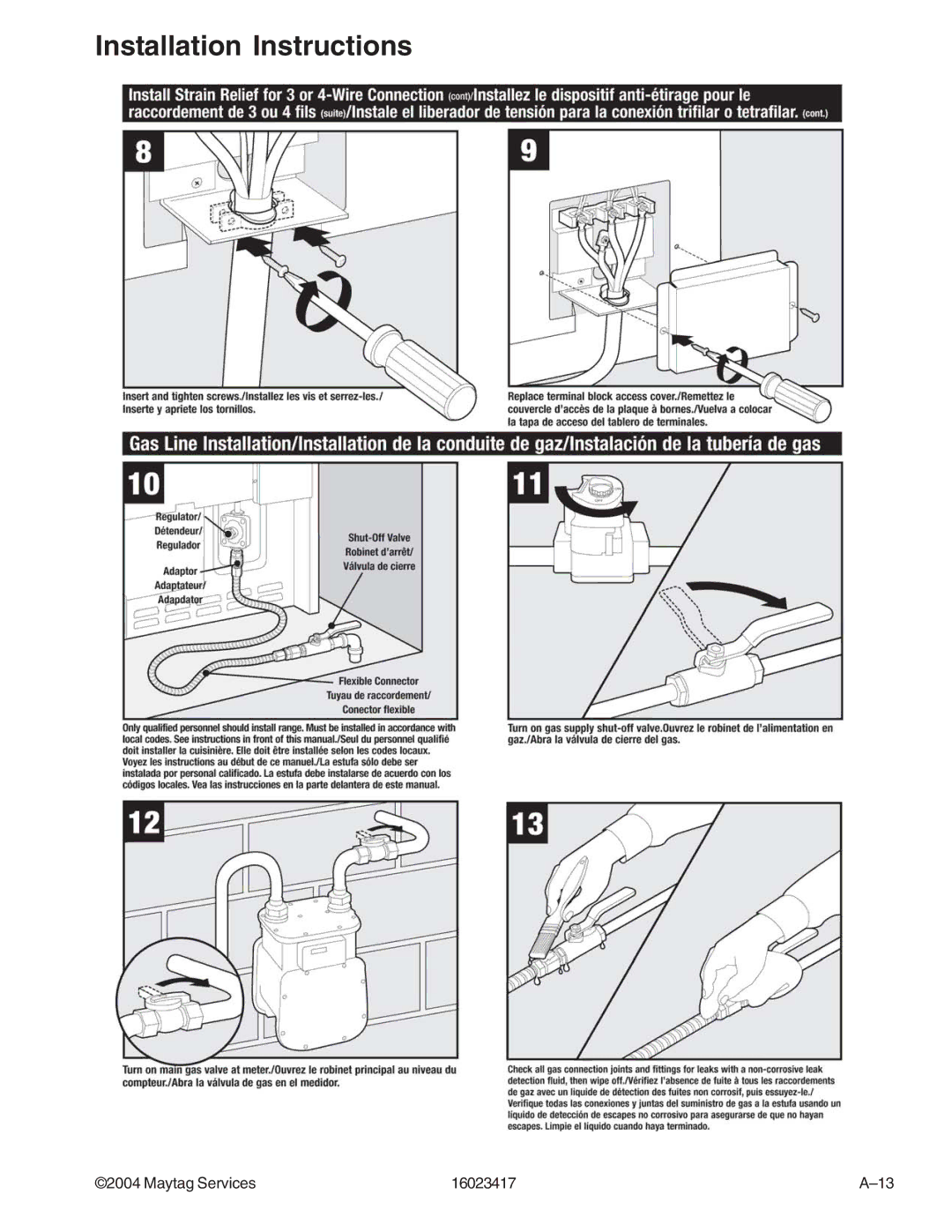 Jenn-Air JDR8895AAB/S/W, JDR8895ACS/W manual Installation Instructions 