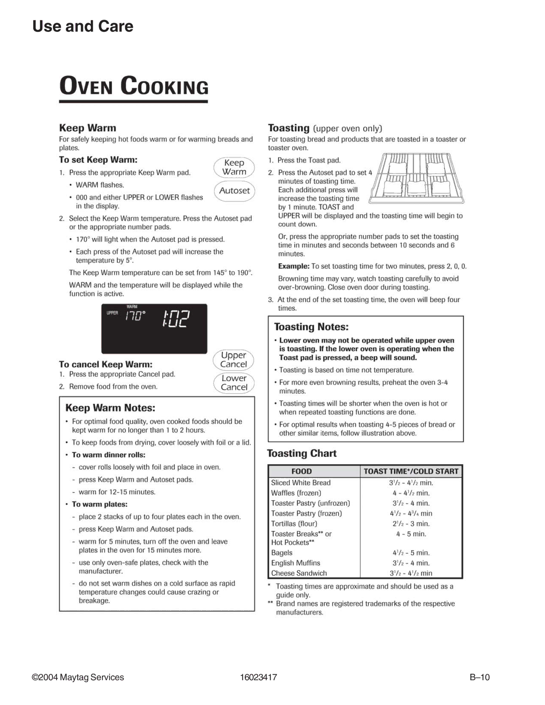 Jenn-Air JDR8895AAB/S/W, JDR8895ACS/W manual Use and Care 