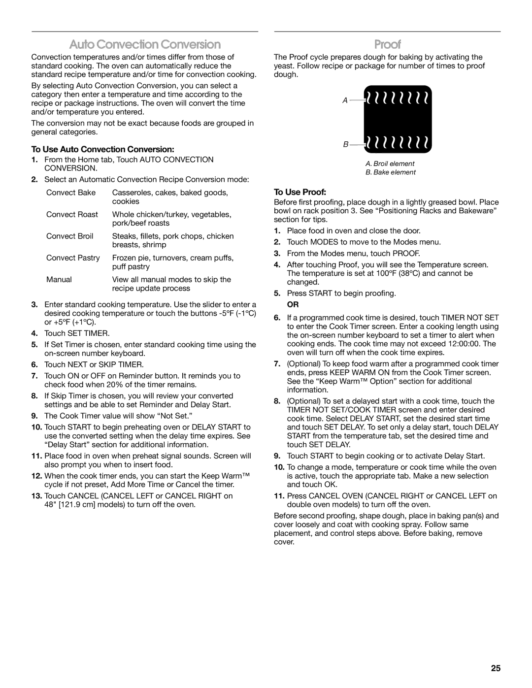 Jenn-Air JDRP536, JDRP436, JDRP430, JDRP548 manual To Use Auto Convection Conversion, To Use Proof 