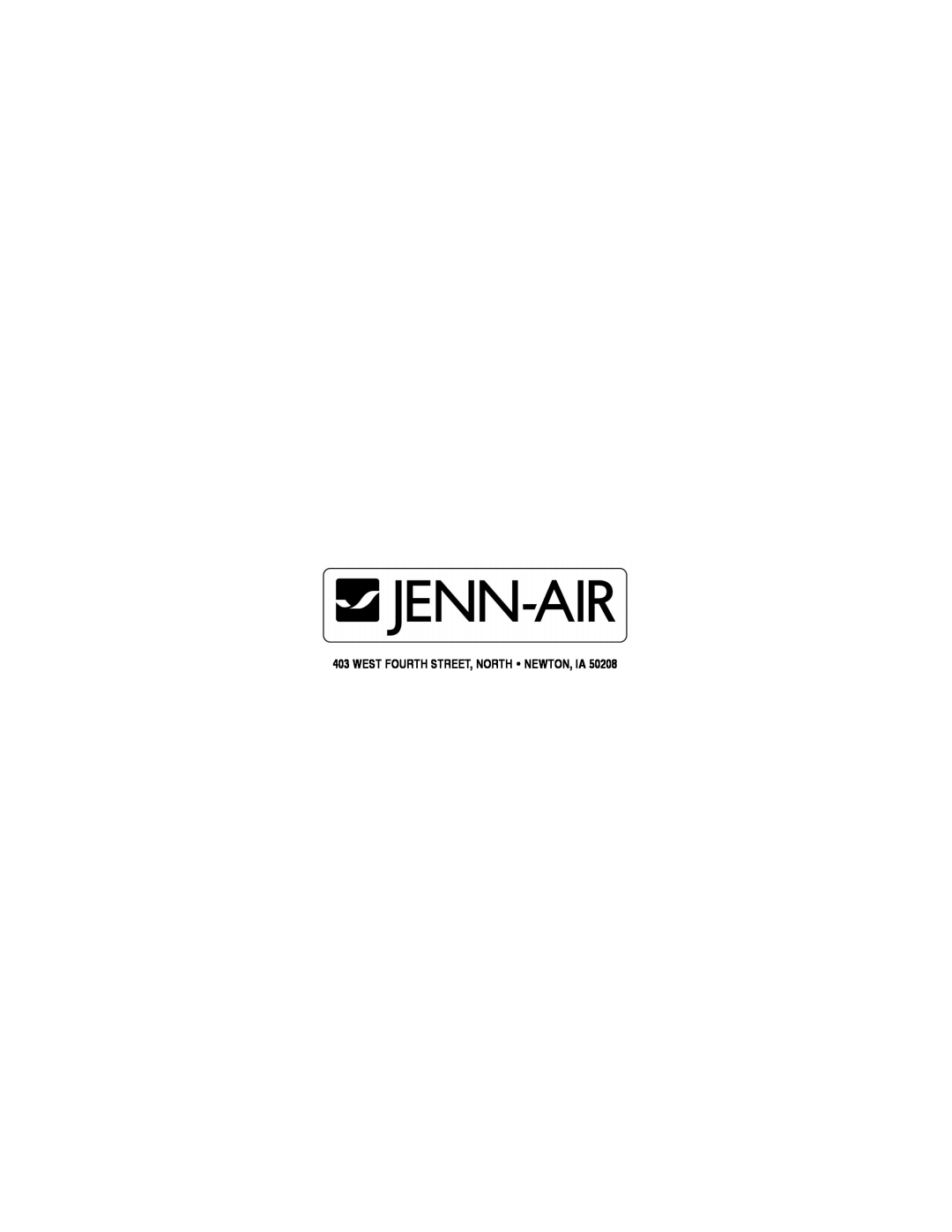 Jenn-Air JED8430 installation instructions West Fourth Street, North Newton, Ia 
