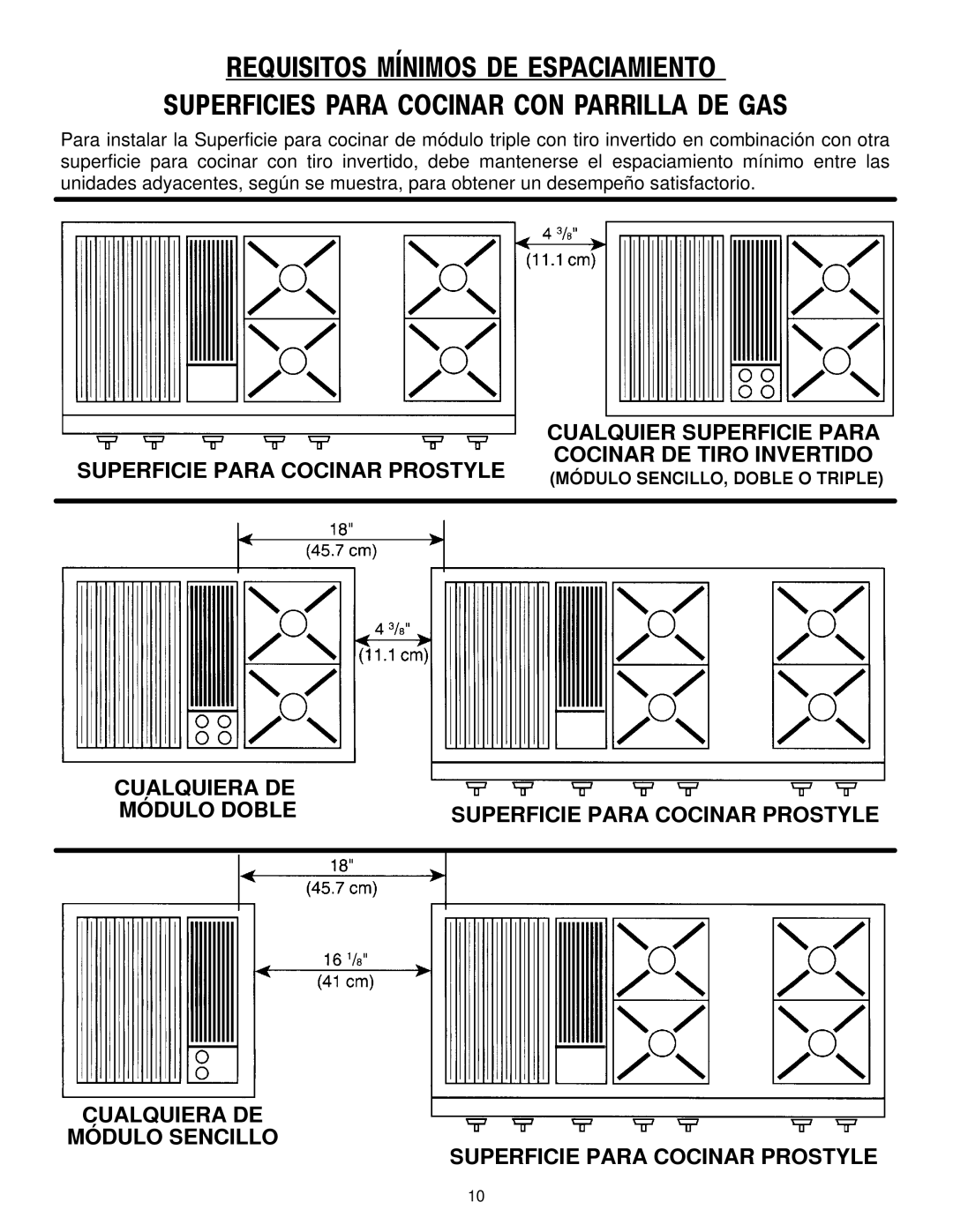 Jenn-Air JGD8348CDP installation instructions Cualquiera DE Módulo Doble 