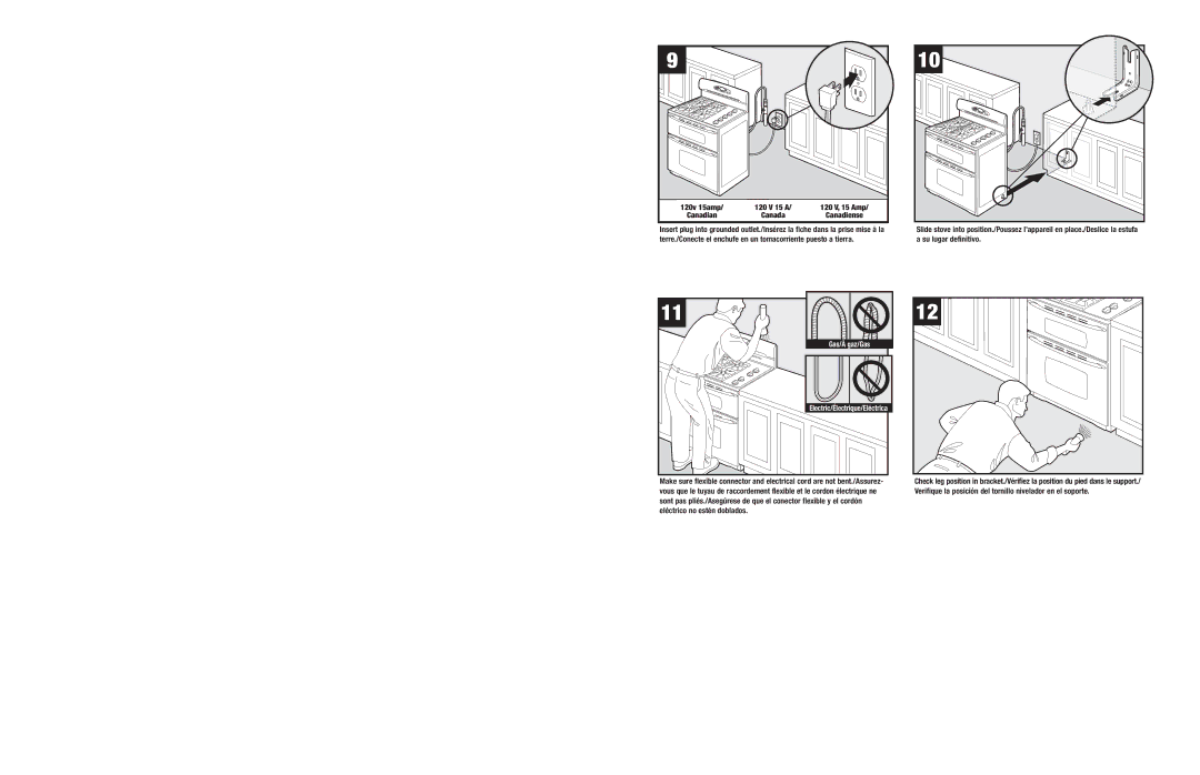 Jenn-Air JGR8890 manual Gas/À gaz/Gas 