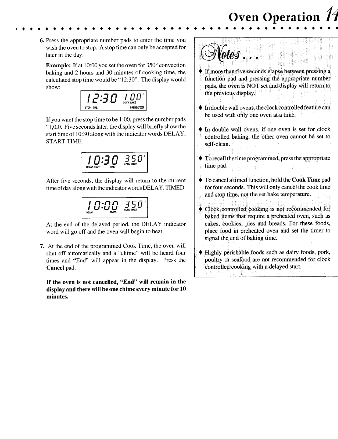 Jenn-Air 81t2P180_60, JJW9527AAB warranty I0 00 o, Oven Operation, I 0 3 0 