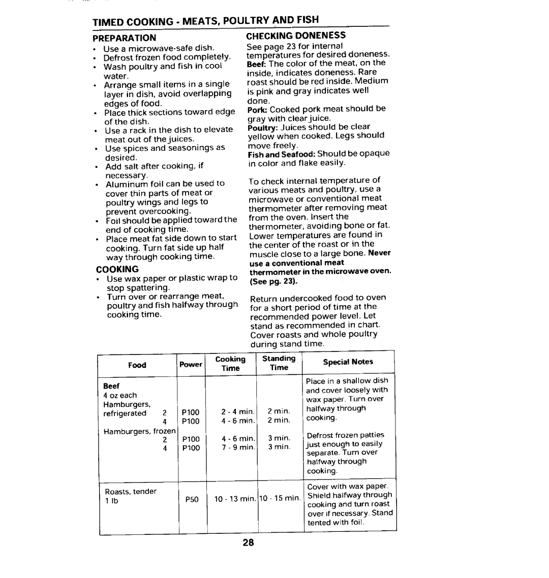 Jenn-Air JMC8100ADB manual Cooking 