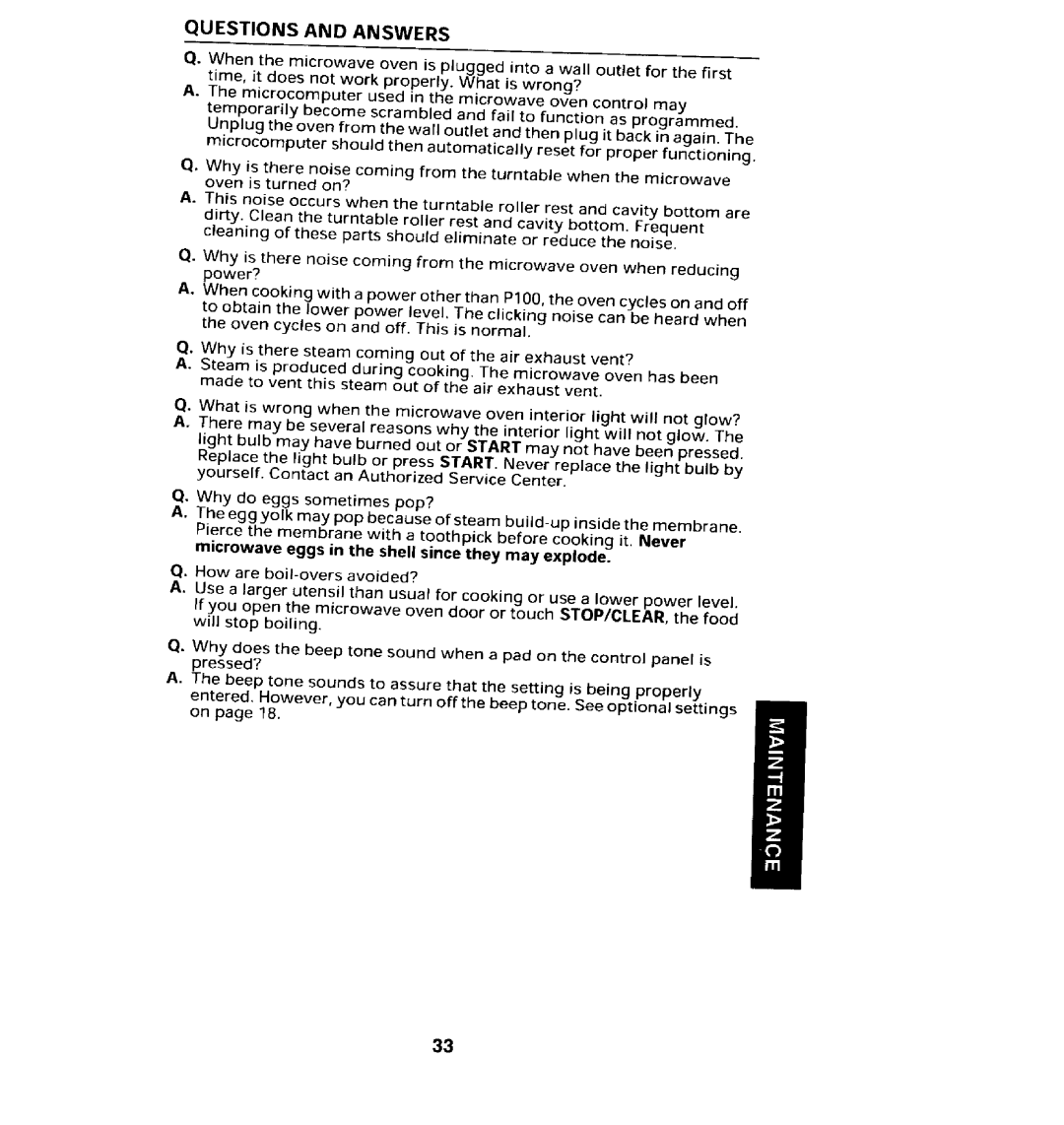 Jenn-Air JMC8100ADB manual Questions and Answers 