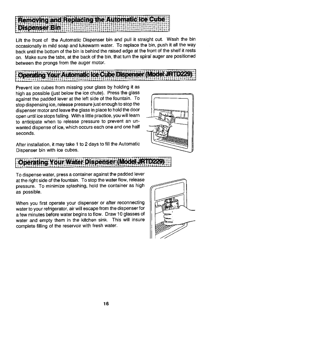 Jenn-Air JRT199, JRTD229, JRT219, JRTF2160, JRTF1960, JRT2160 manual 