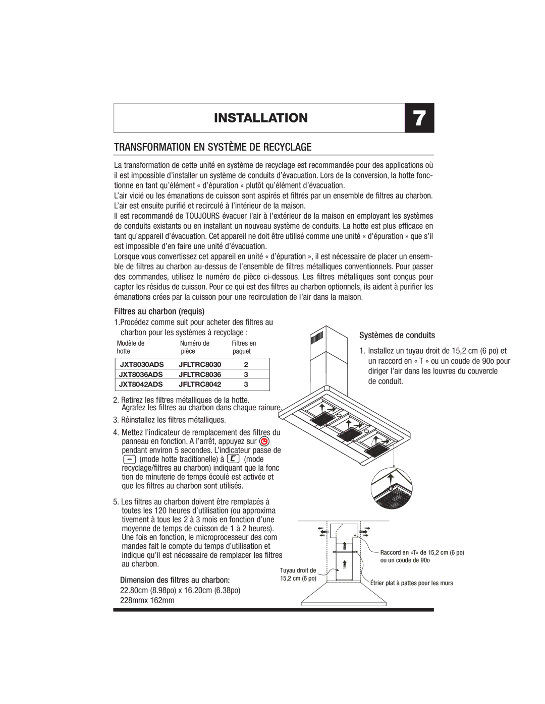 Jenn-Air JXT8042ADS specifications Transformation EN Système DE Recyclage 