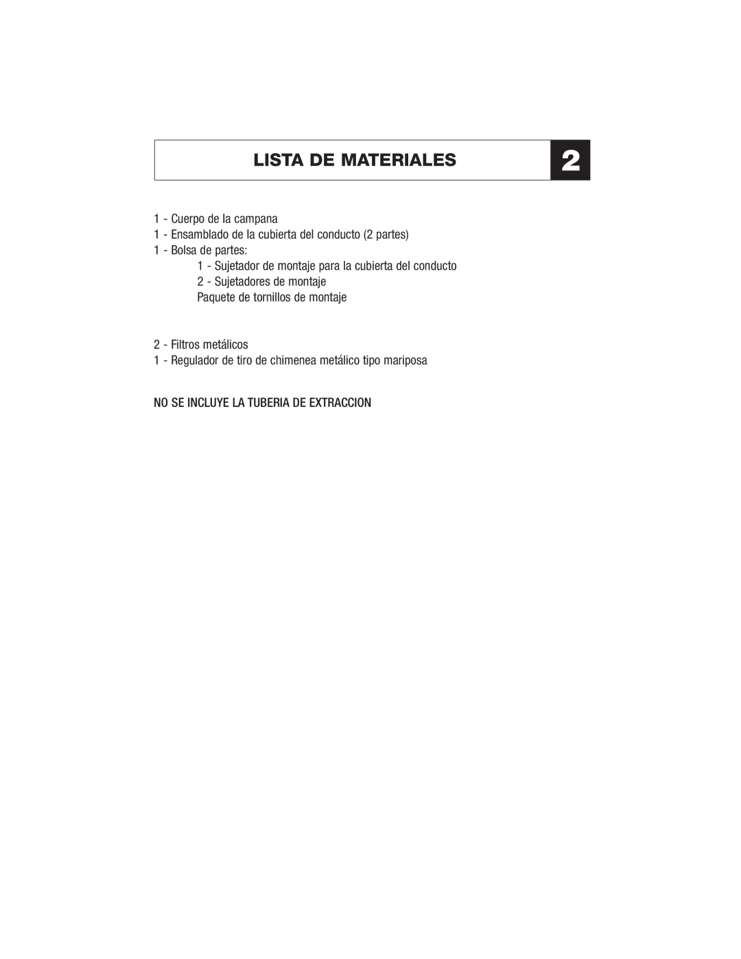 Jenn-Air JXT8042ADS specifications Lista DE Materiales 