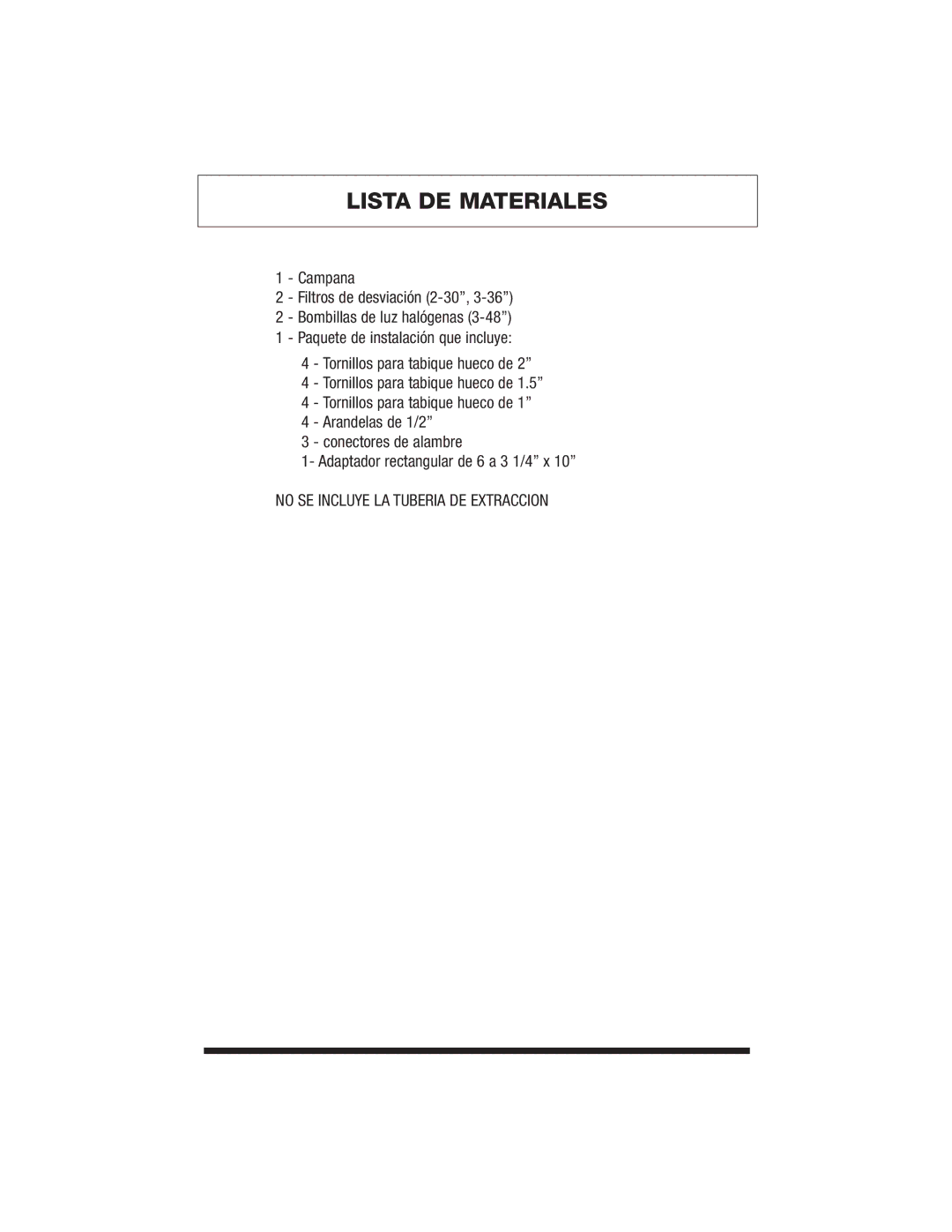 Jenn-Air JXT9130CDP, JXT9136CDP specifications Lista DE Materiales 