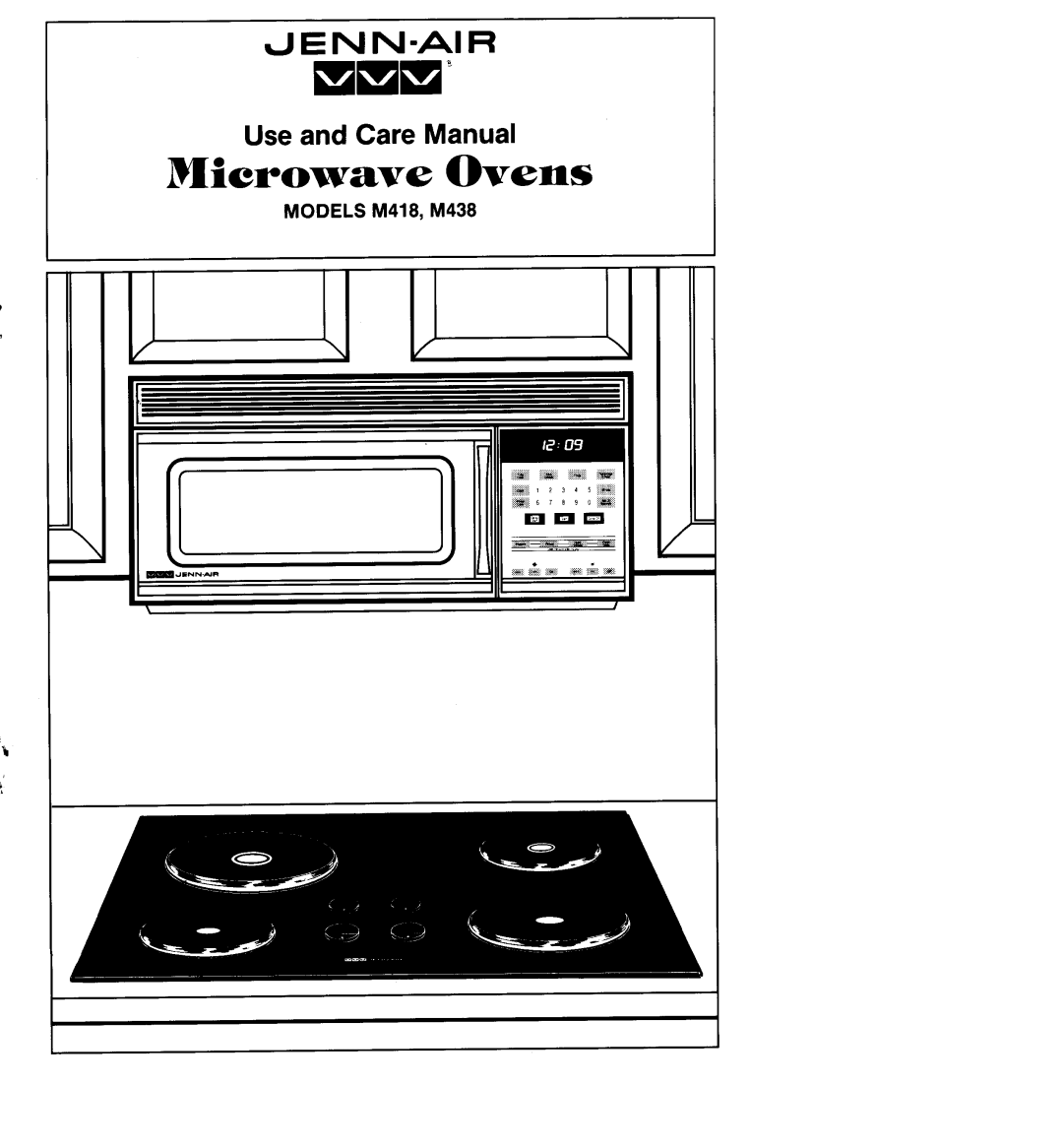 Jenn-Air manual Microwave Ovens, JENN-AIR Use and Care Manual, MODELS M418, M438 