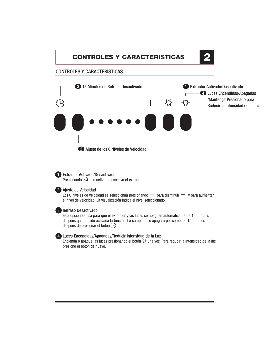 Jenn-Air MK7048, MK7030, MK7036 warranty Controles Y Caracteristicas, Ajuste de Velocidad 