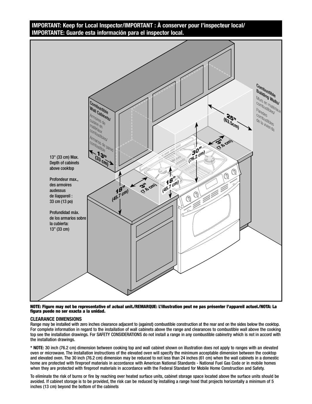 Jenn-Air Oven manual Clearance Dimensions, 183 