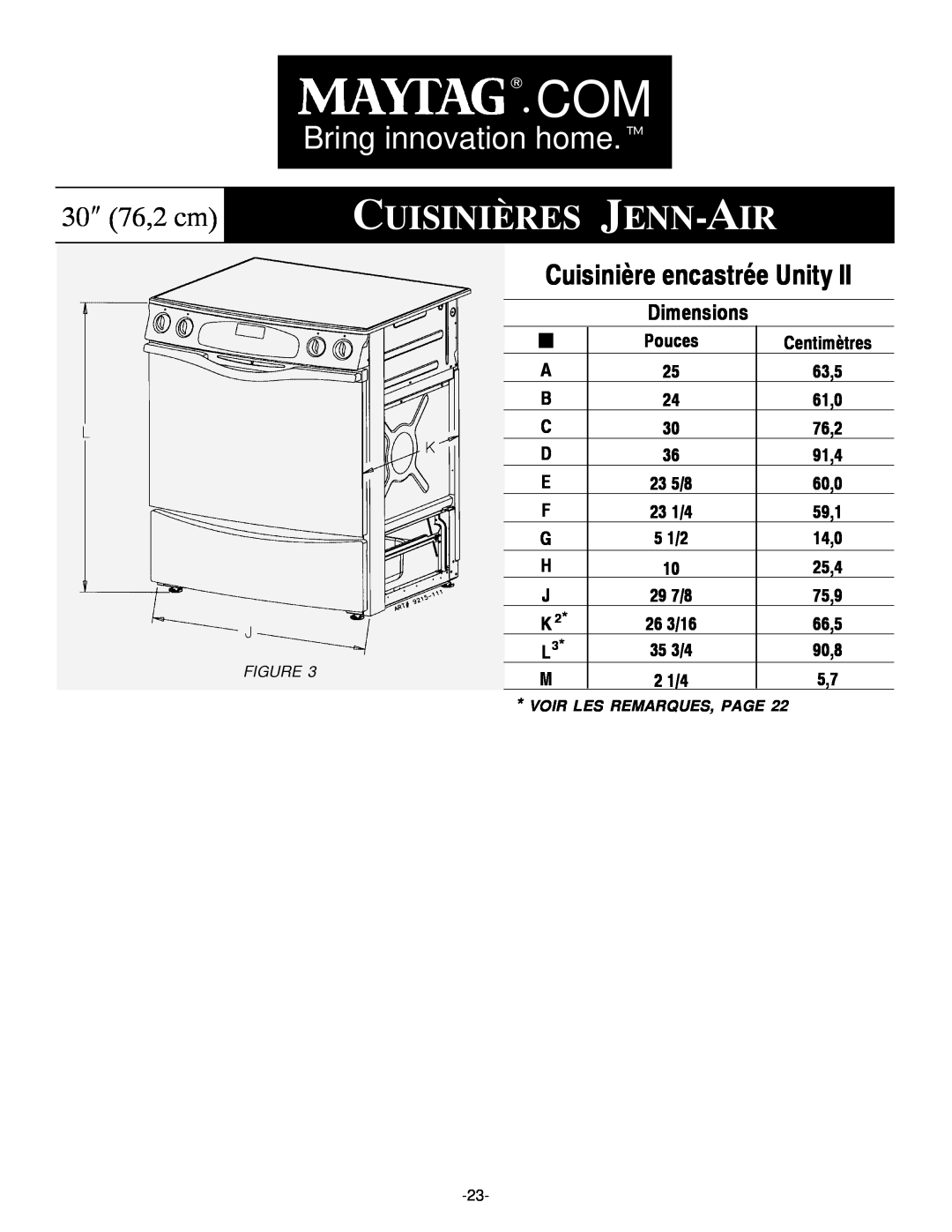 Jenn-Air Range Dimensions, Cuisinières Jenn-Air, Bring innovation home.t, 30 76,2 cm, Cuisinière encastrée Unity 