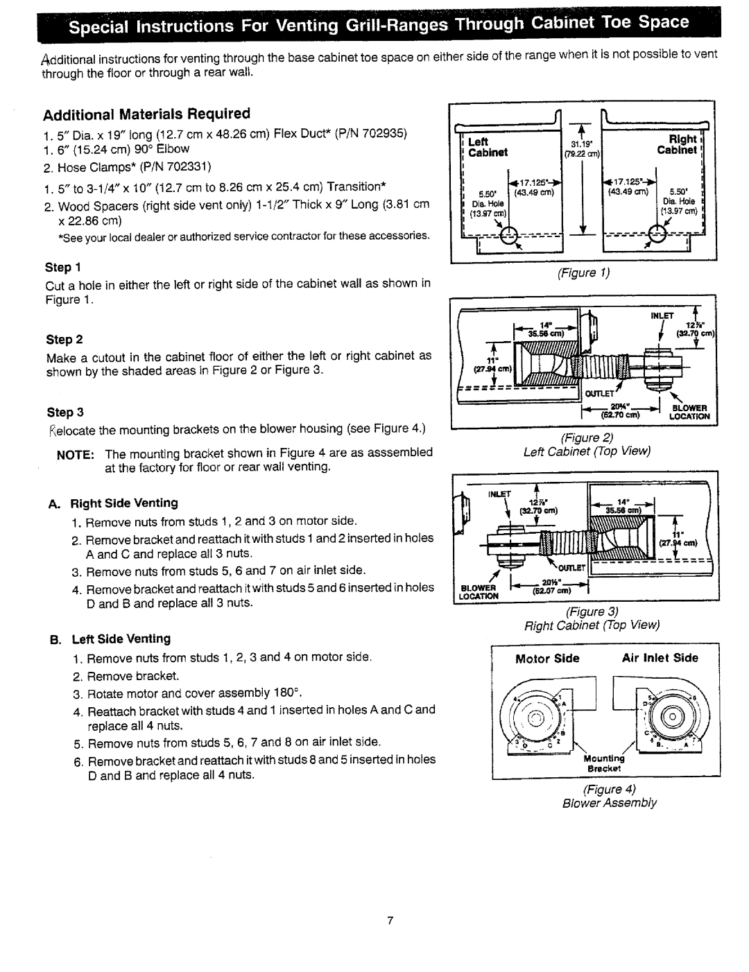 Jenn-Air SCE30500, SVE47100, SCE30600 dimensions PeCial Instructi---onsFor Vennet Toe S ace, Additional MaterialsRequired 