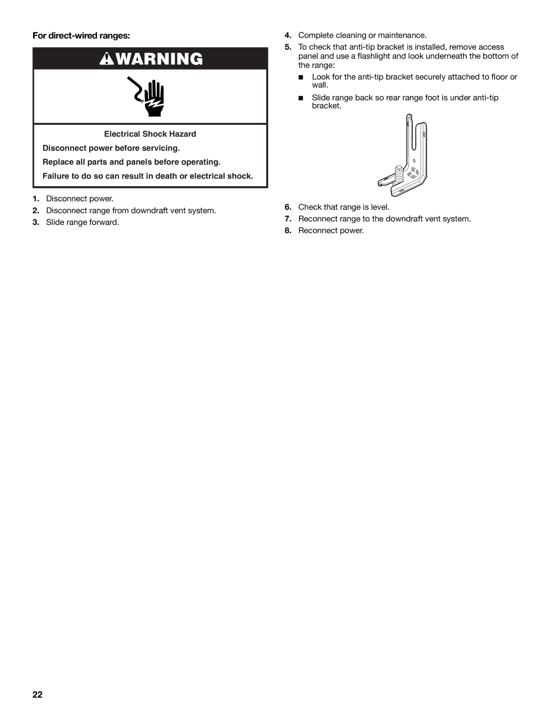 Jenn-Air W10253462A installation instructions For direct-wired ranges 