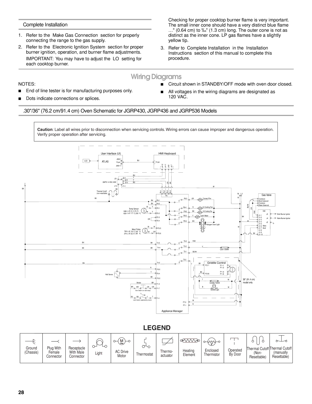 Jenn-Air W10323791 installation instructions Wiring Diagrams, Atlas 15-pin 