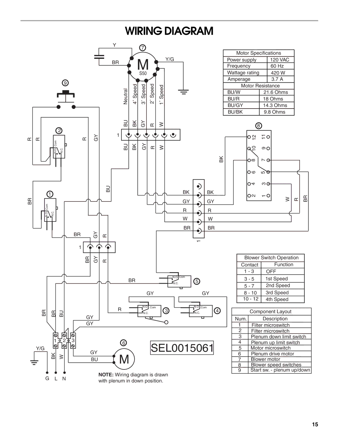 Jenn-Air LI3ZVB/W10342490D installation instructions Wiring Diagram, Off 