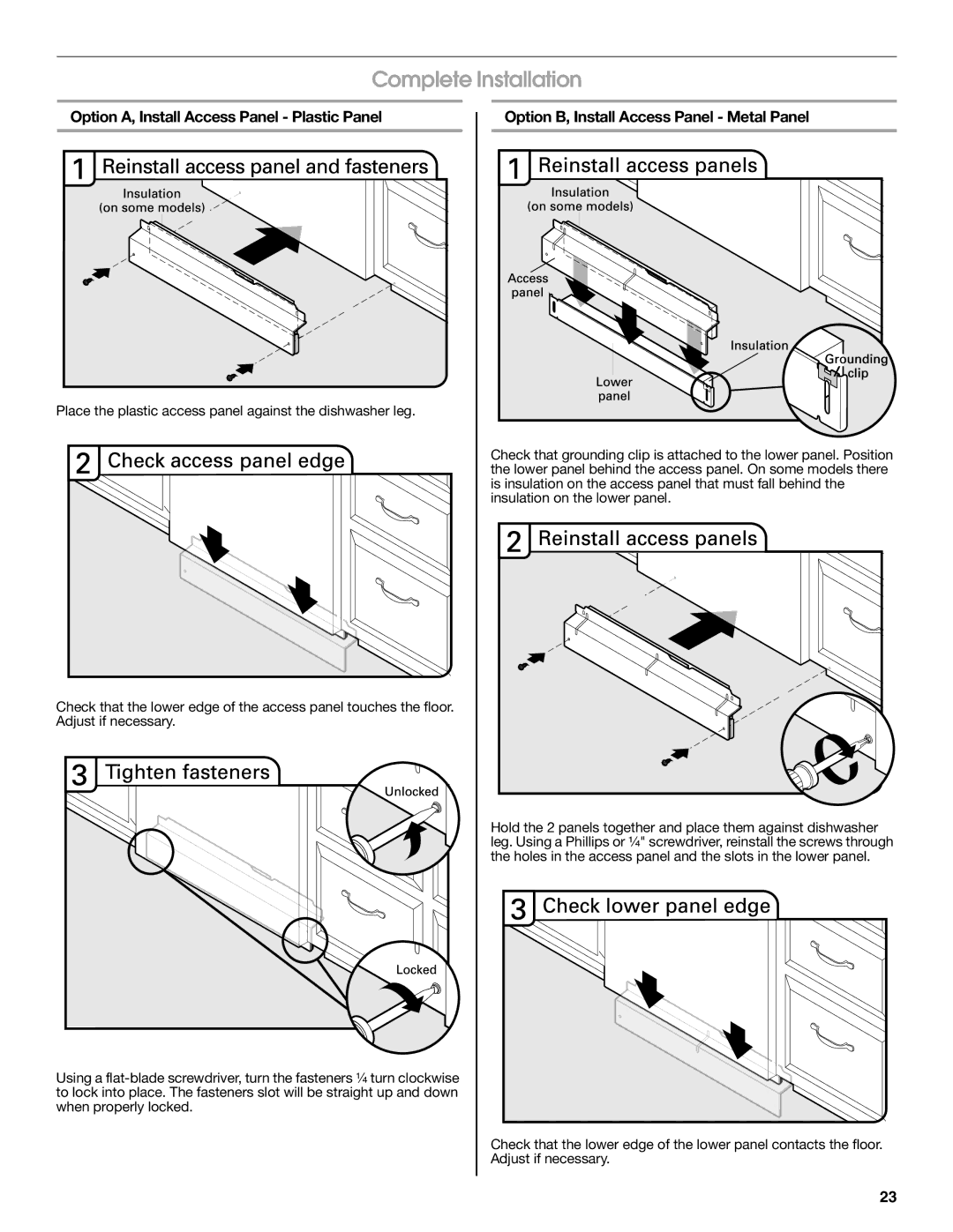 Jenn-Air W10418362B installation instructions Complete Installation 