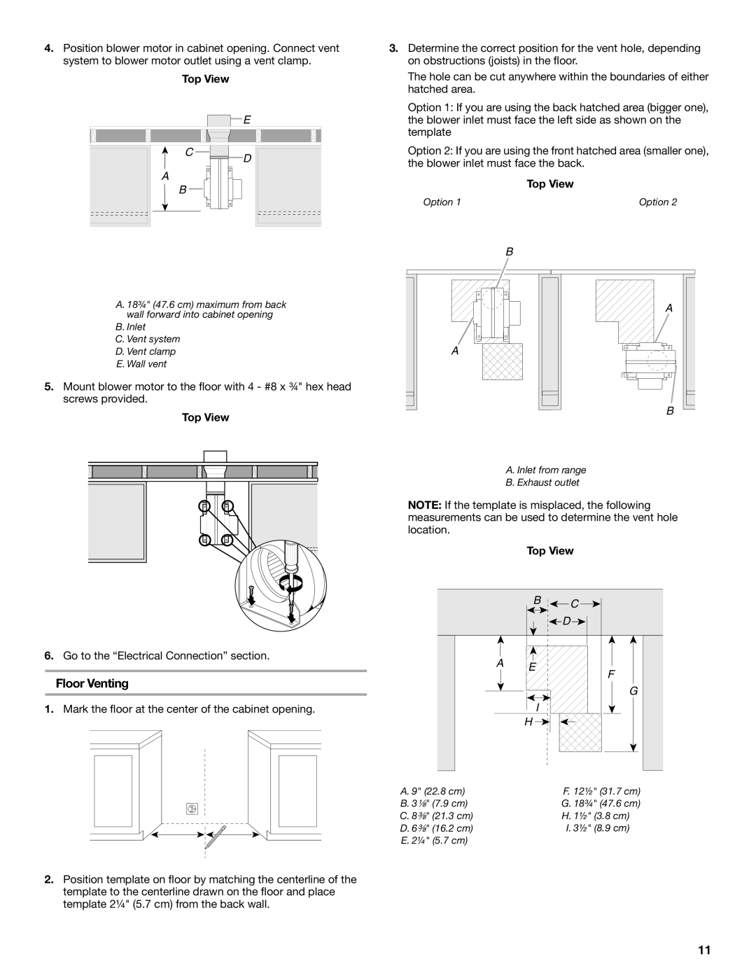 Jenn-Air W10430955A installation instructions Top View 