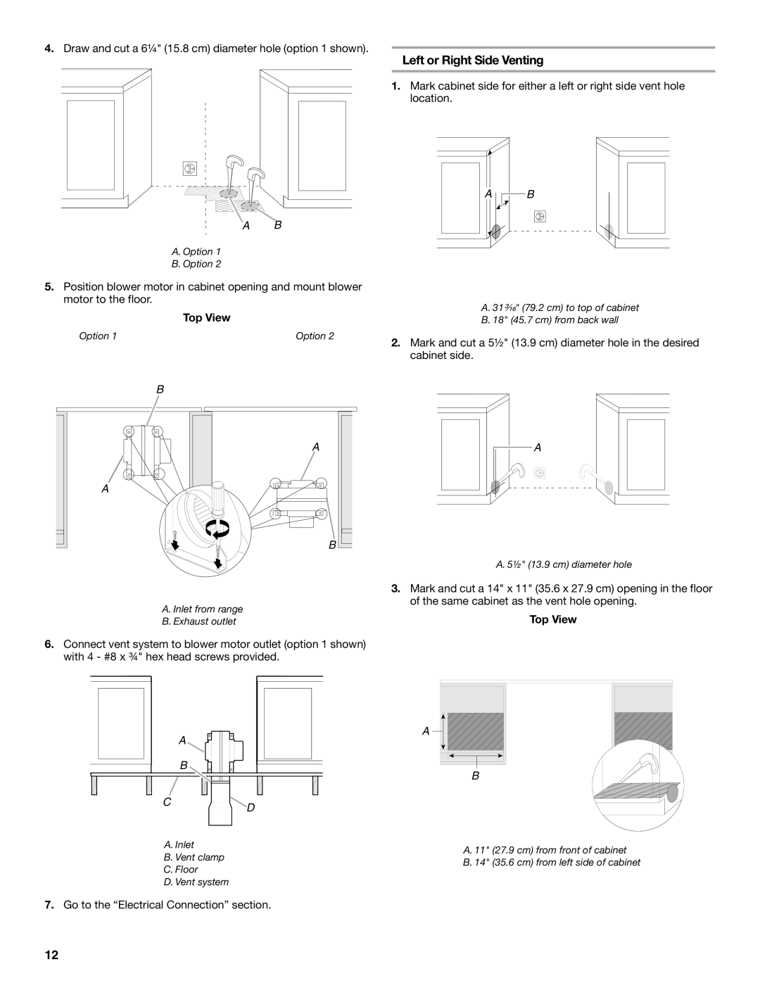 Jenn-Air W10430955A installation instructions Top View 