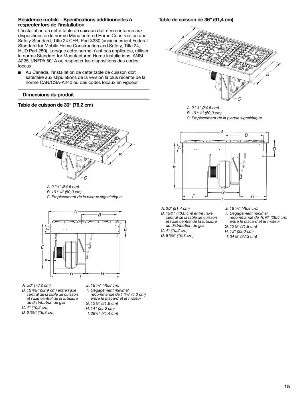 Jenn-Air W10526080A installation instructions Entre le placard et le moteur 