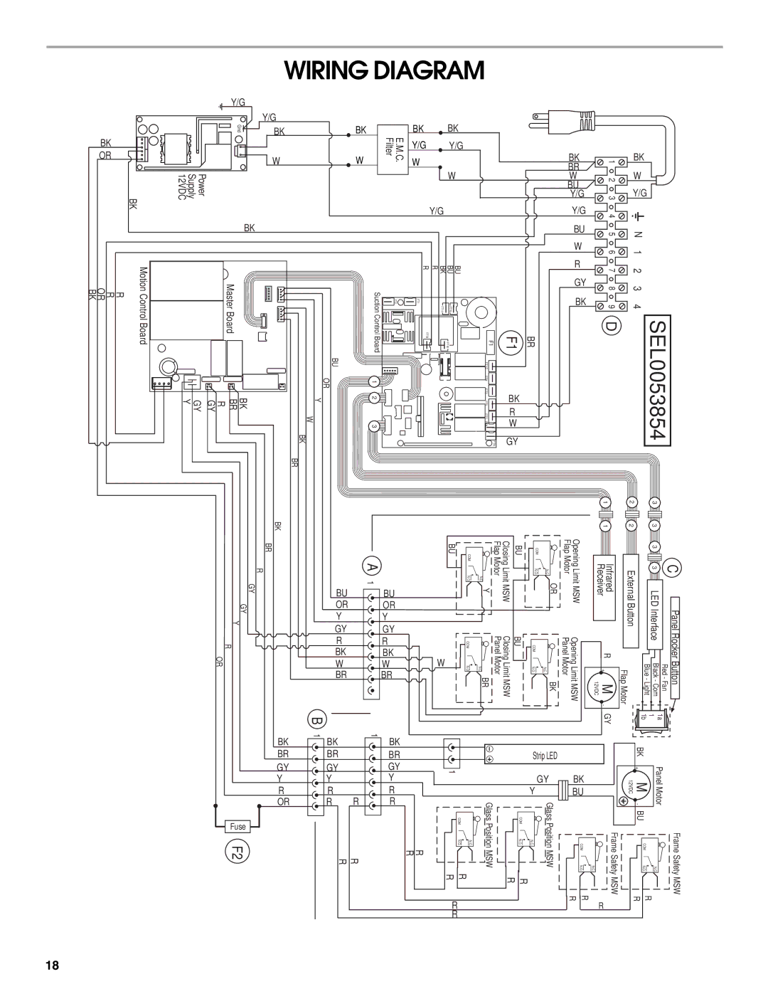 Jenn-Air W10526413C, LIB0057678 installation instructions Diagramwiring, SEL0053854 