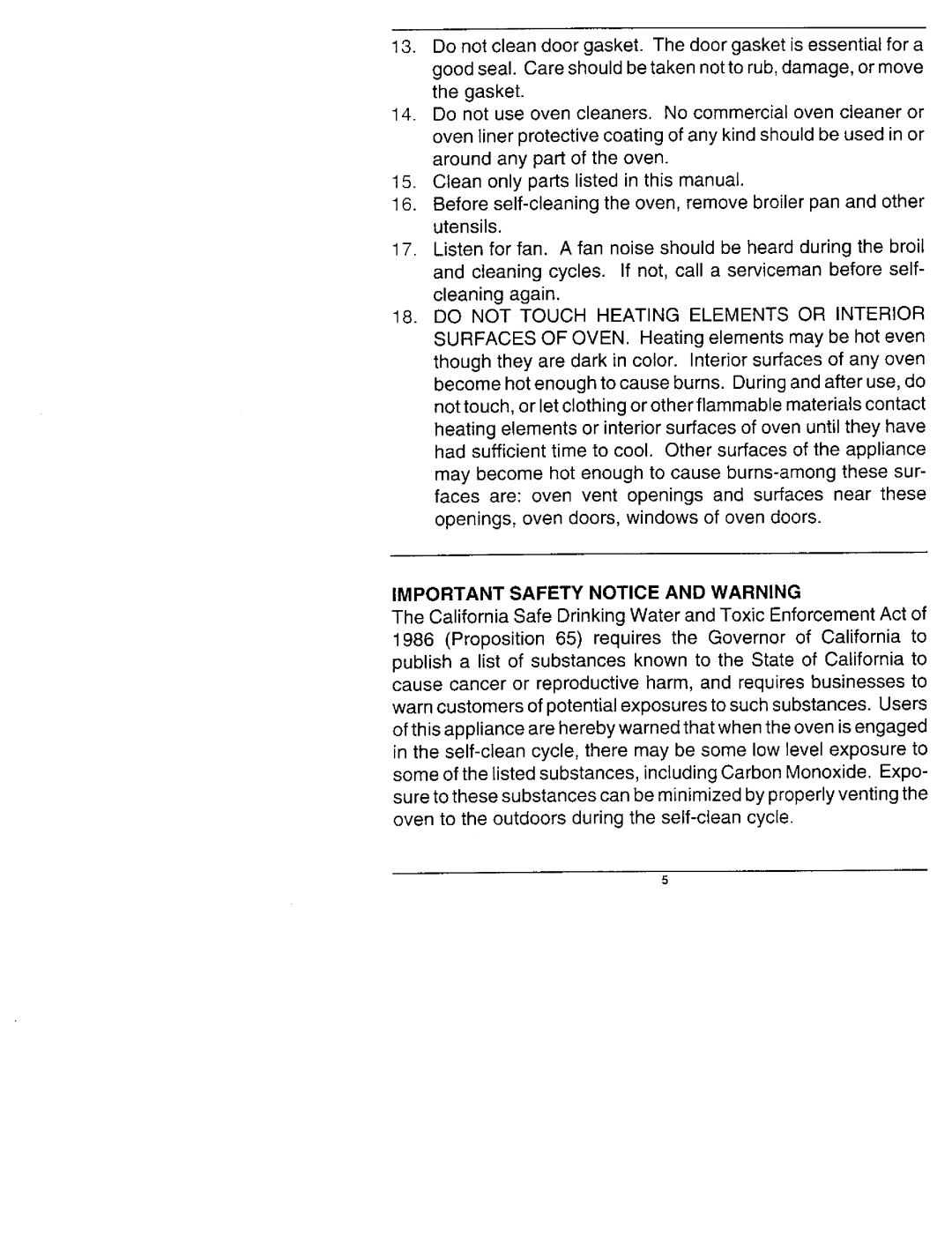 Jenn-Air WM2720, W2450B, W2720, WW2750, WM2750, W2410 manual Important Safety Notice and Warning 