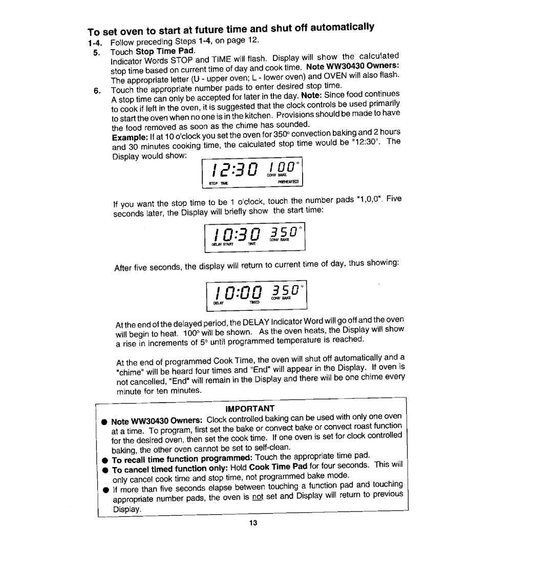 Jenn-Air WM30460, WW30430S, W30400S manual Lga.q o 