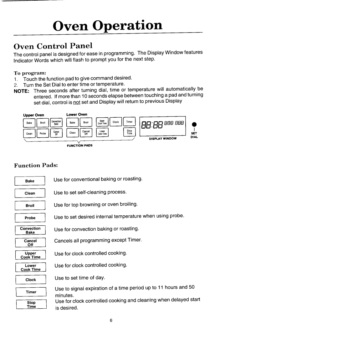 Jenn-Air WW2780, WM2780 manual Oven Operation, To program, Time 