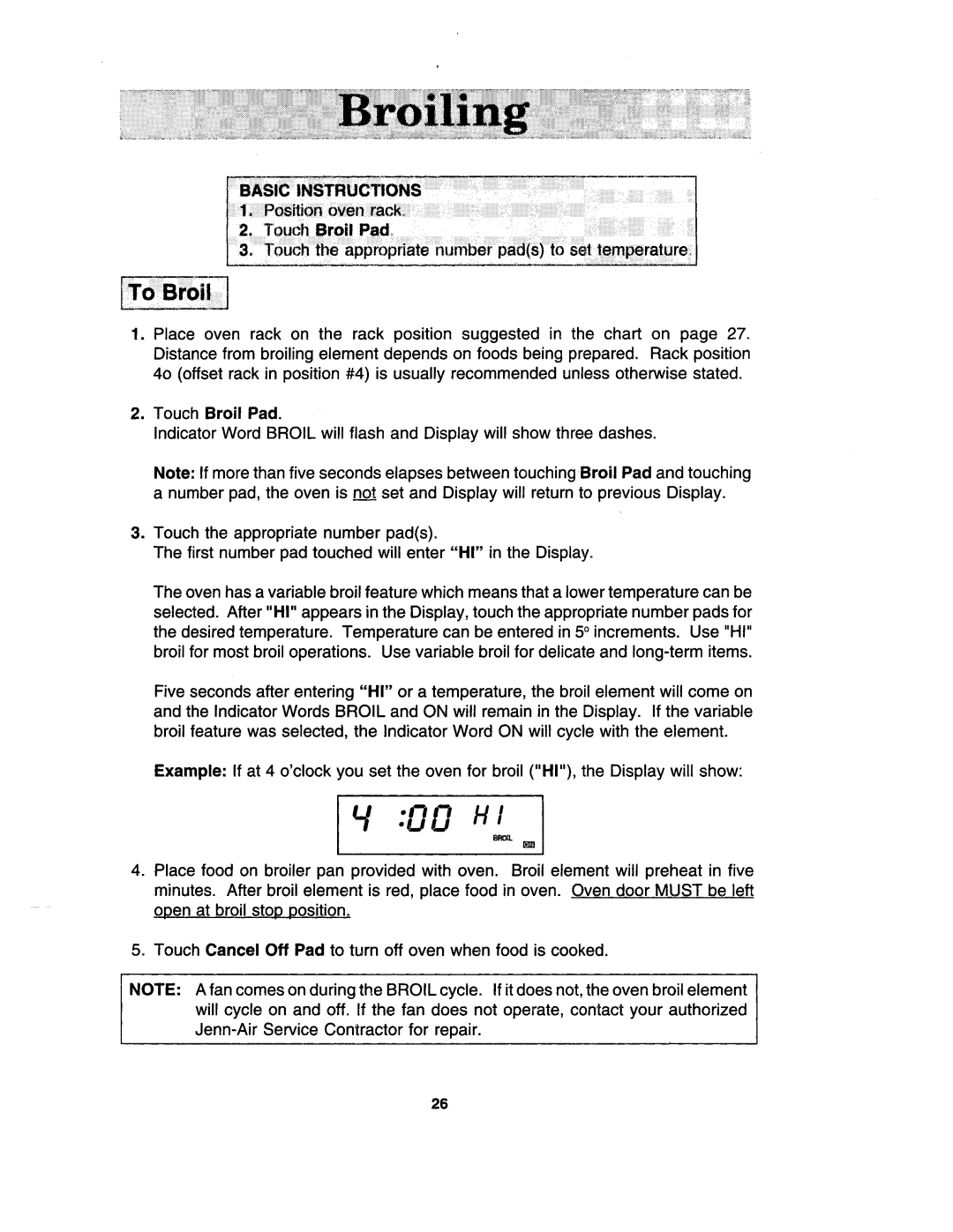 Jenn-Air WM30460, WW30430S, W30400S manual 