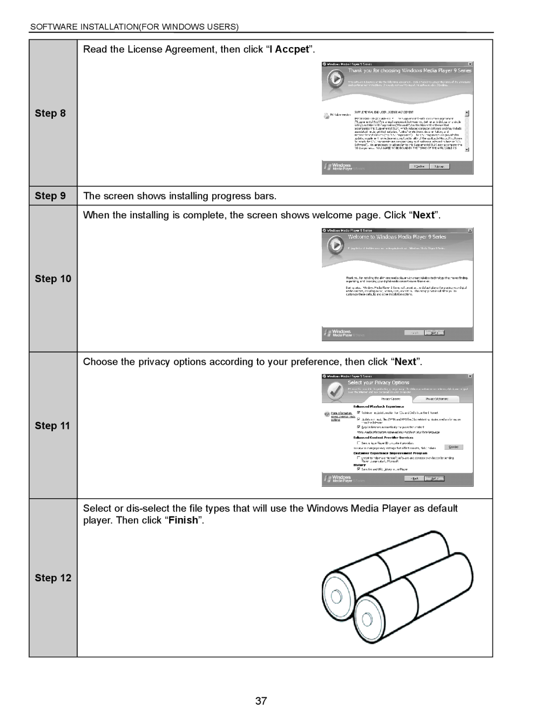 Jenoptik 10.0Z3 manual Read the License Agreement, then click I Accpet 