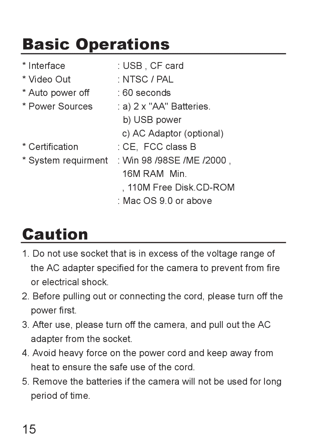 Jenoptik JD 1300F manual Ntsc / PAL 