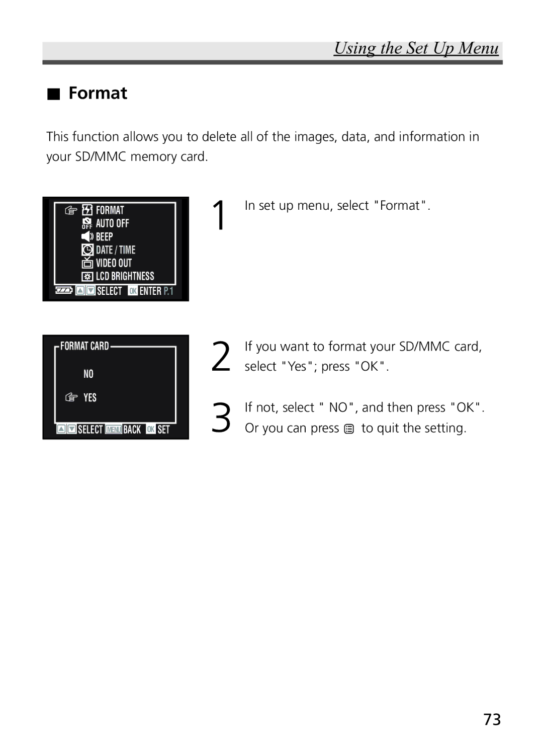 Jenoptik JD 4.1Z8 manual Format 