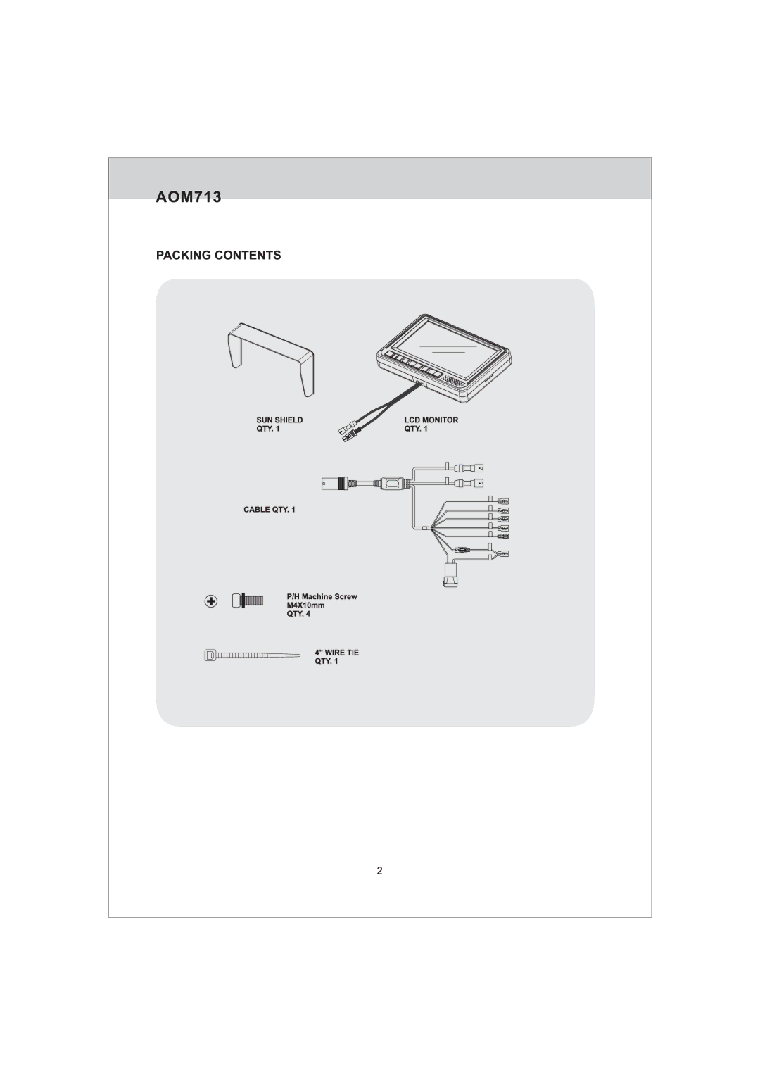 Jensen AOM713 manual 