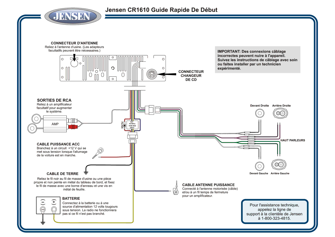 Jensen CR1610 manual 