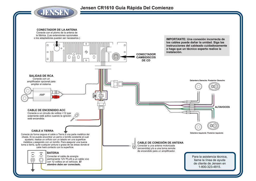 Jensen CR1610 manual 