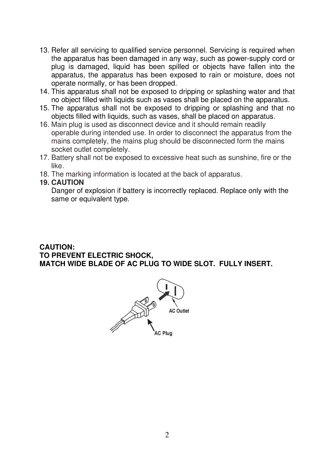 Jensen JCR-208 instruction manual 